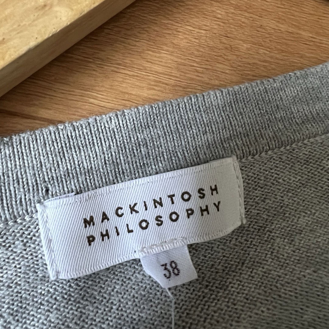 MACKINTOSH PHILOSOPHY(マッキントッシュフィロソフィー)のマッキントッシュフィロソフィー　コットンドッキングカーディガン　38 レディースのトップス(カーディガン)の商品写真