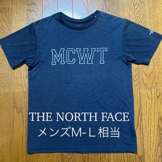 ザノースフェイス(THE NORTH FACE)のザ・ノースフェイス　半袖Tシャツ　メンズM-Ｌサイズ相当　グレーネイビー系(Tシャツ/カットソー(半袖/袖なし))