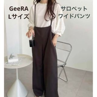 GeeRA - GeeRA ジーラ　サロペット　ワイドパンツ　オールインワン