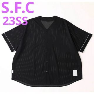 S.F.C 23SS BASEBALL SHIRT black