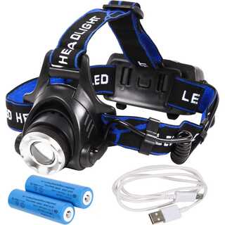 LED ヘッドライト ヘッドランプ USB充電式 高輝度 N015(ライト/ランタン)