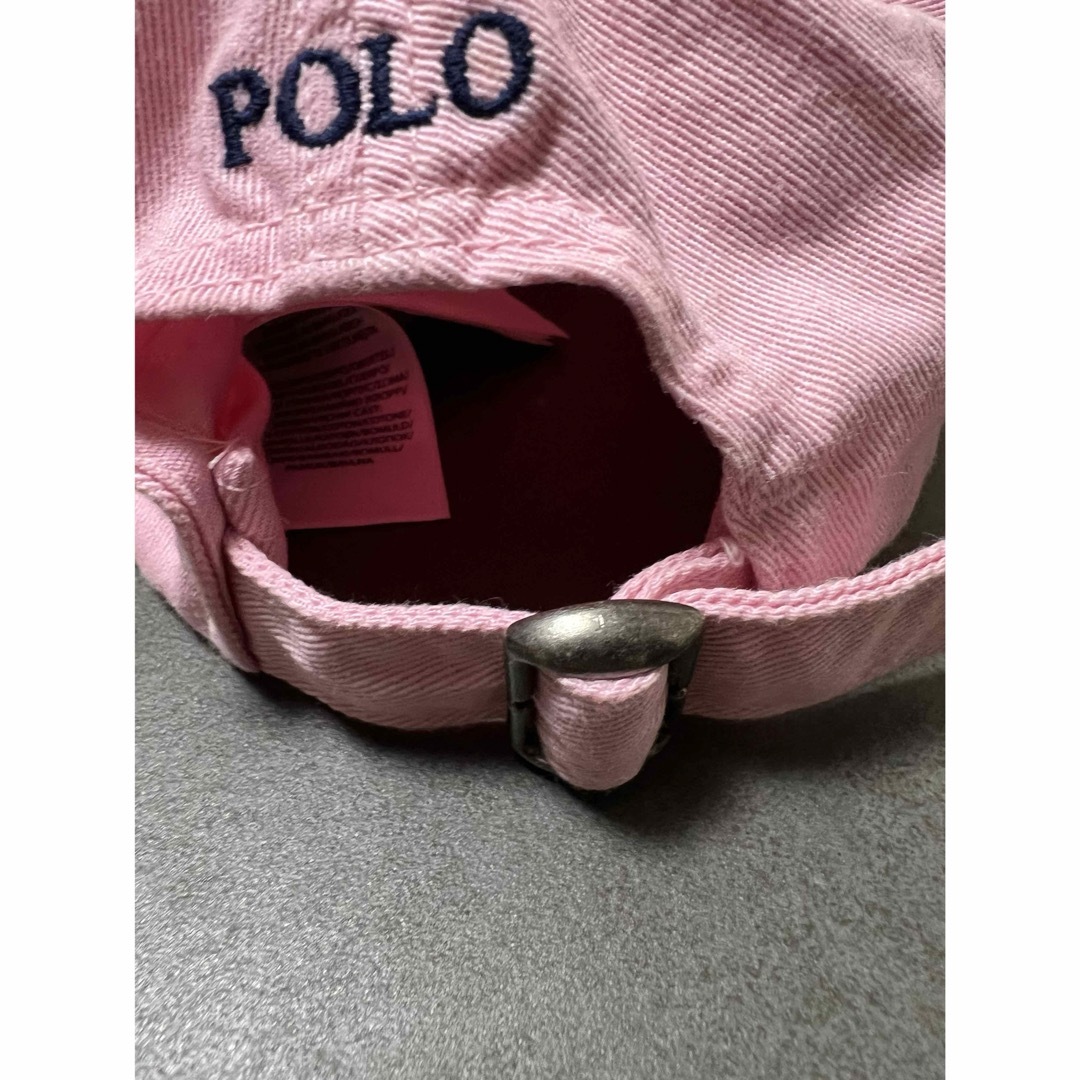 POLO RALPH LAUREN(ポロラルフローレン)のポロラルフローレンキッズポニーキャップ帽子ポニーピンク2-4T キッズ/ベビー/マタニティのこども用ファッション小物(帽子)の商品写真