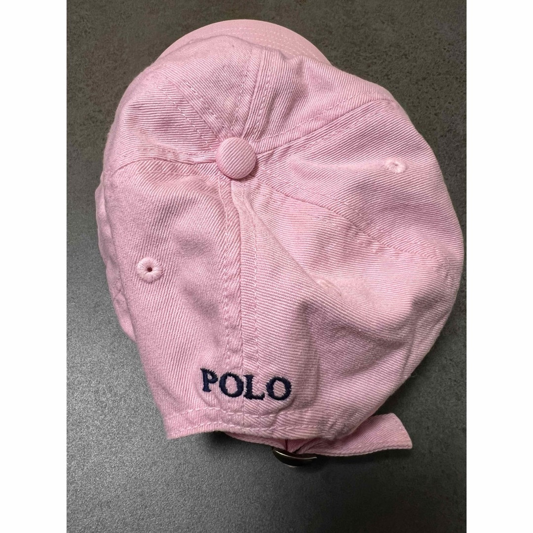 POLO RALPH LAUREN(ポロラルフローレン)のポロラルフローレンキッズポニーキャップ帽子ポニーピンク2-4T キッズ/ベビー/マタニティのこども用ファッション小物(帽子)の商品写真