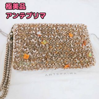 ✨美品✨アンテプリマ ミニバッグ 財布 PVCワイヤー 花 ハンドバック