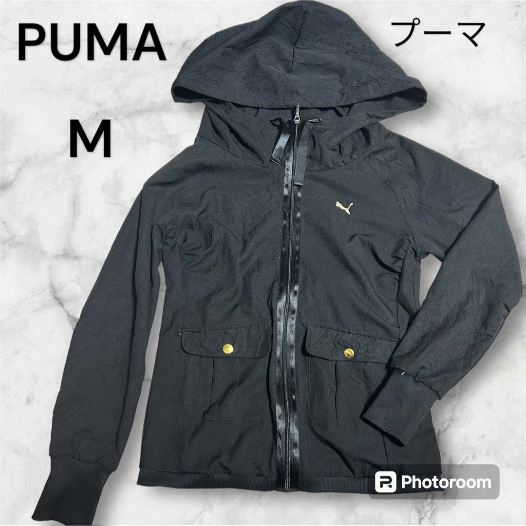 PUMA(プーマ)のプーマ PUMA フーデッドニットジャケットトレーニングウェア Mブラック レディースのジャケット/アウター(その他)の商品写真