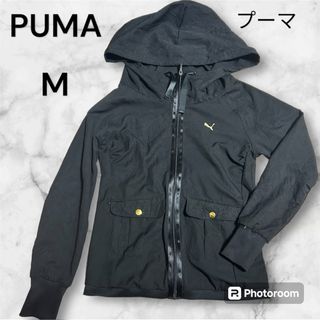 プーマ PUMA フーデッドニットジャケットトレーニングウェア Mブラック