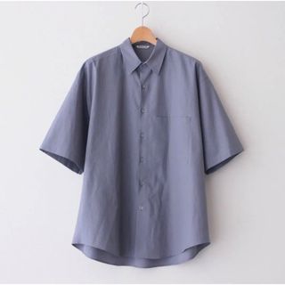 AURALEE - WASHED FINX TWILL BIG HALF SLEEVE SHIRTS