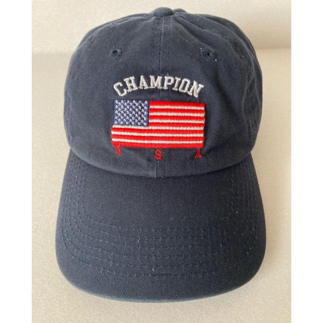 Champion(チャンピオン)の【匿名配送】Champion USA キャップ　レディース　古着　ストリート レディースの帽子(キャップ)の商品写真