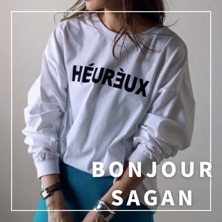 ボンジュールサガン(BONJOUR SAGAN)の"新品・タグ付"前後2WAYロゴロンT/BONJOUR SAGAN(シャツ/ブラウス(長袖/七分))