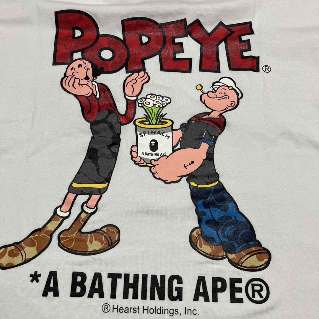 APE BAPE KAWS POPEYE リンガーtee tシャツ ポパイ L APE BAPE KAWS POPEYE リンガーtee tシャツ ポパイ L
