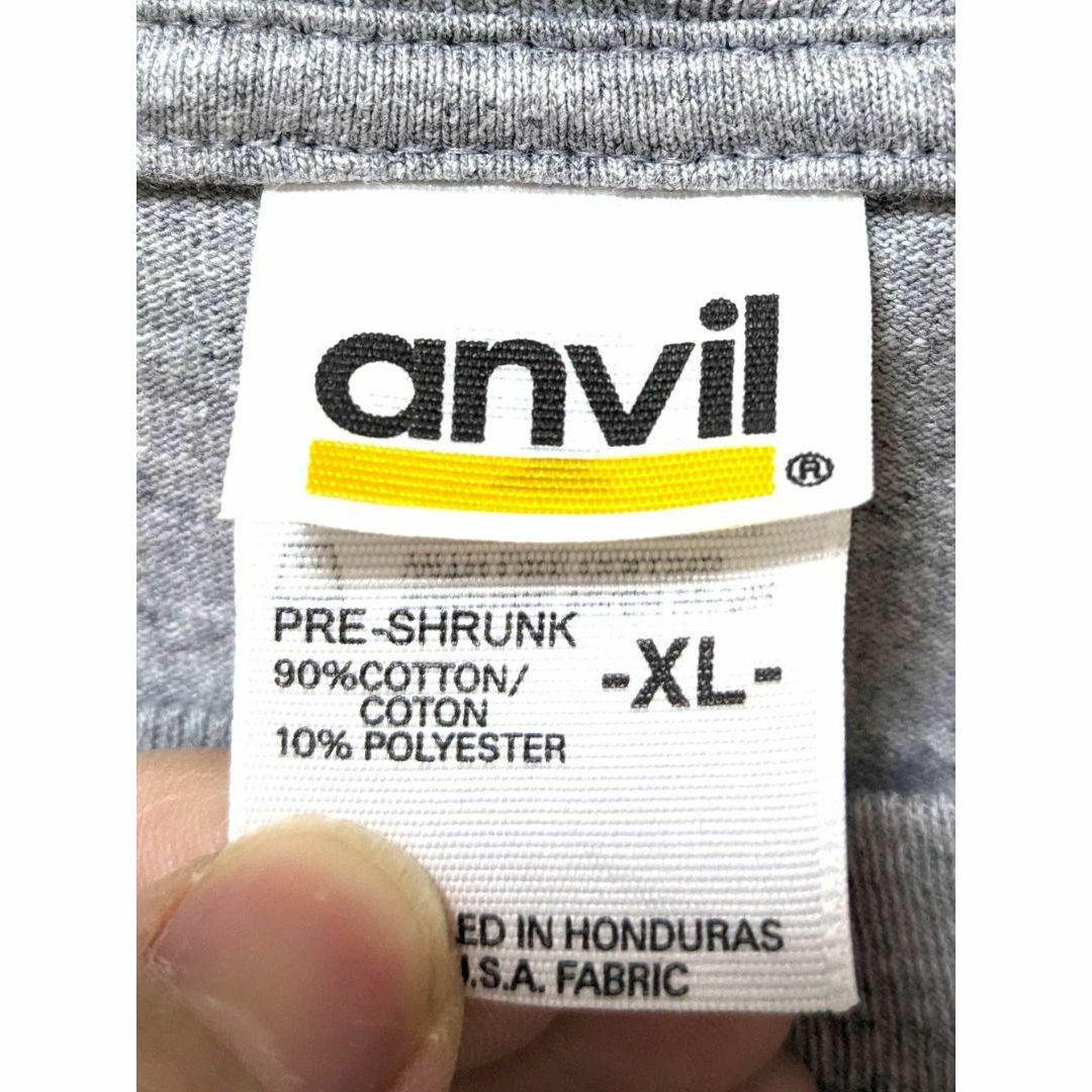 Anvil(アンビル)のアンビル ダミアンアスレティックス Tシャツ グレー 灰色 XL 古着 メンズのトップス(Tシャツ/カットソー(半袖/袖なし))の商品写真