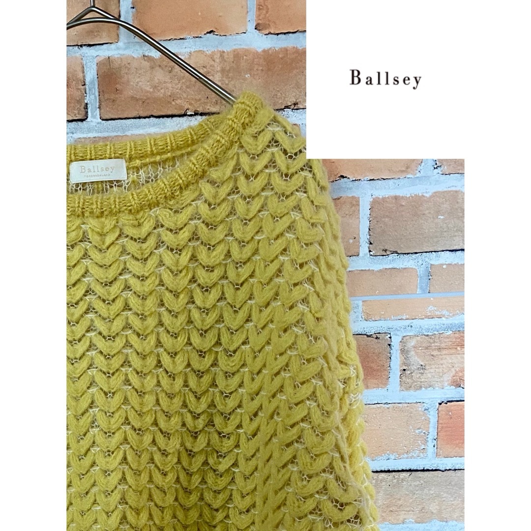 Ballsey(ボールジィ)の【上品】Ballsey ボールジィ☆淡い黄色の可愛いニット! レディースのトップス(ニット/セーター)の商品写真