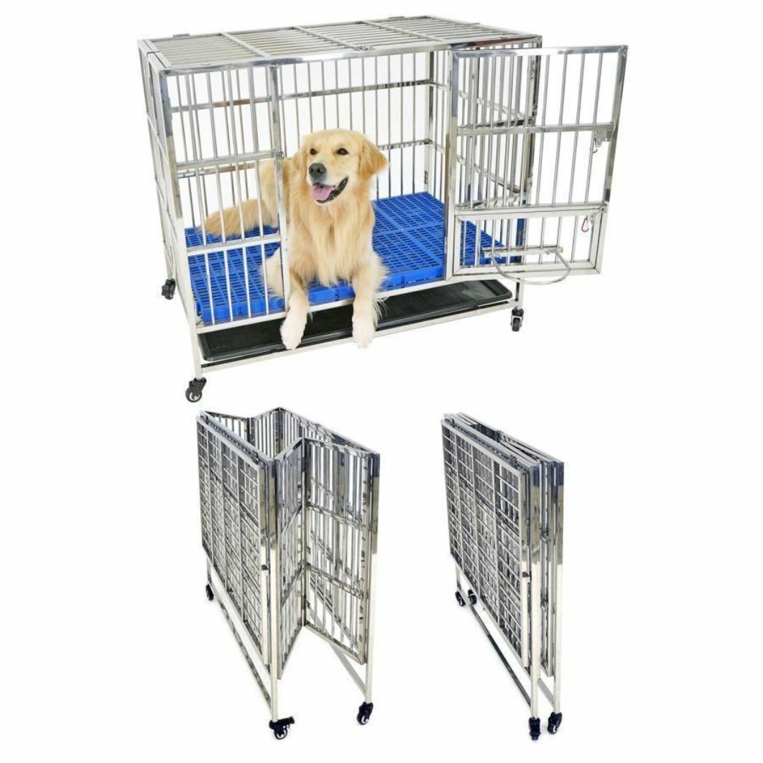 犬用ケージ 大型犬 ケージ錆びにくく丈夫 ゲージ 折りたたみ 犬用ケージ 大型犬 ケージ錆びにくく丈夫 ゲージ 折りたたみ