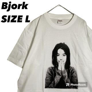 Bjork TシャツバンT アーティストTシャツ　ビョークTシャツ Lサイズ(Tシャツ/カットソー(半袖/袖なし))