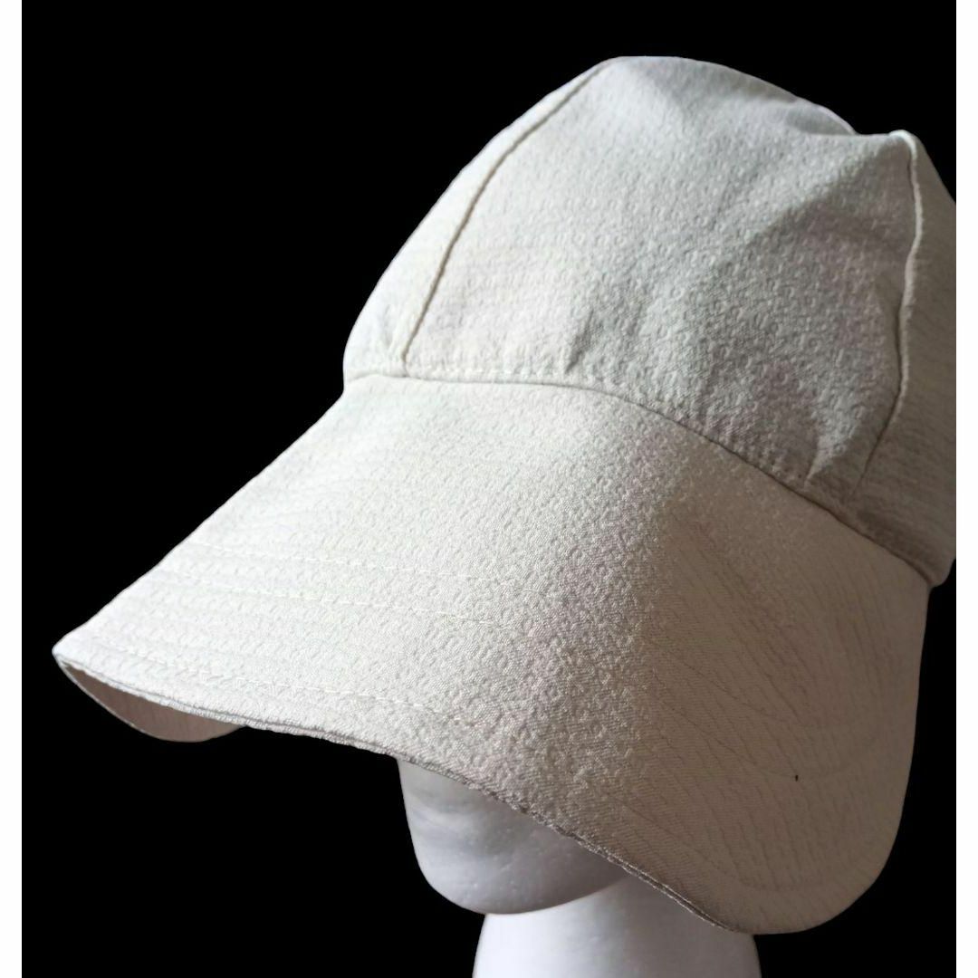 【バイザーキャップ】レディス《生成り》　日焼け防止　バイザーとキャップが一緒に レディースの帽子(その他)の商品写真