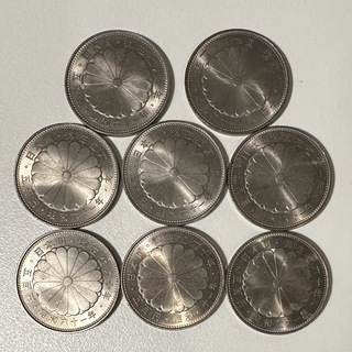 昭和天皇御在位60年記念　 プルーフ硬貨500円 8枚セット(貨幣)