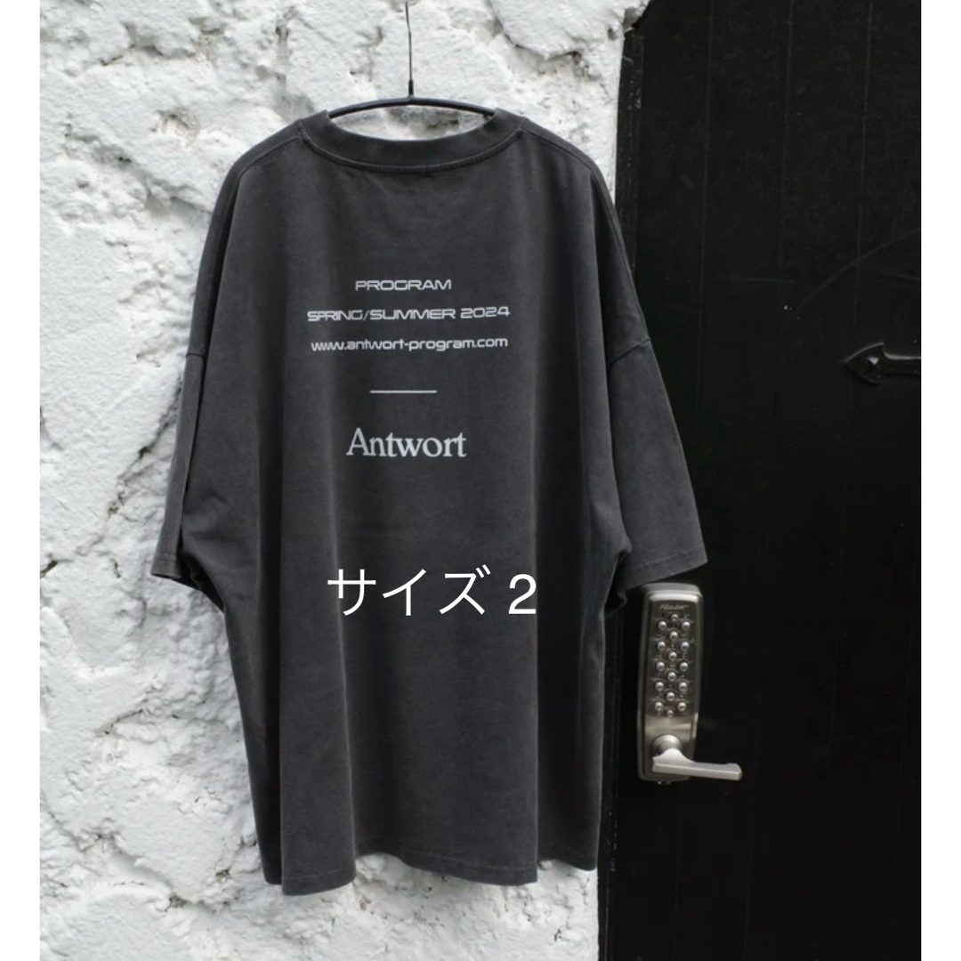 1LDK SELECT(ワンエルディーケーセレクト)のantwort SS promotion Tee fade black サイズ2 メンズのトップス(Tシャツ/カットソー(半袖/袖なし))の商品写真