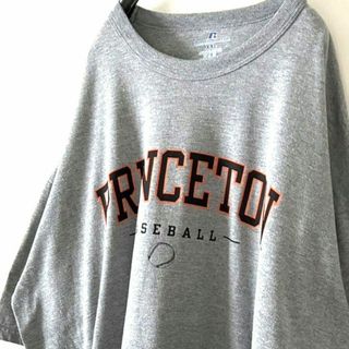 ラッセルアスレティック(Russell Athletic)のPRINCETONラッセルアスレティック Tシャツ 2XL グレー 灰色 古着(Tシャツ/カットソー(半袖/袖なし))