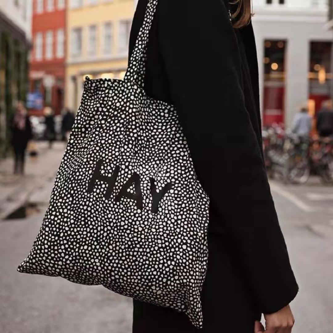 新品未使用　HAY　TOTE　ドット柄　トートバッグ レディースのバッグ(トートバッグ)の商品写真