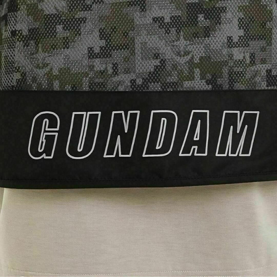 GU(ジーユー)の新品 機動戦士ガンダムSEED ユーティリティメッシュベスト トップス 迷彩 黒 メンズのトップス(ベスト)の商品写真