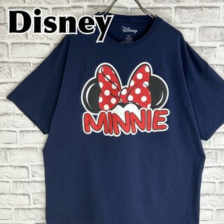 ディズニー(Disney)のDisney ディズニー ミニーマウス リボン ロゴ Tシャツ 半袖 輸入品(Tシャツ/カットソー(半袖/袖なし))