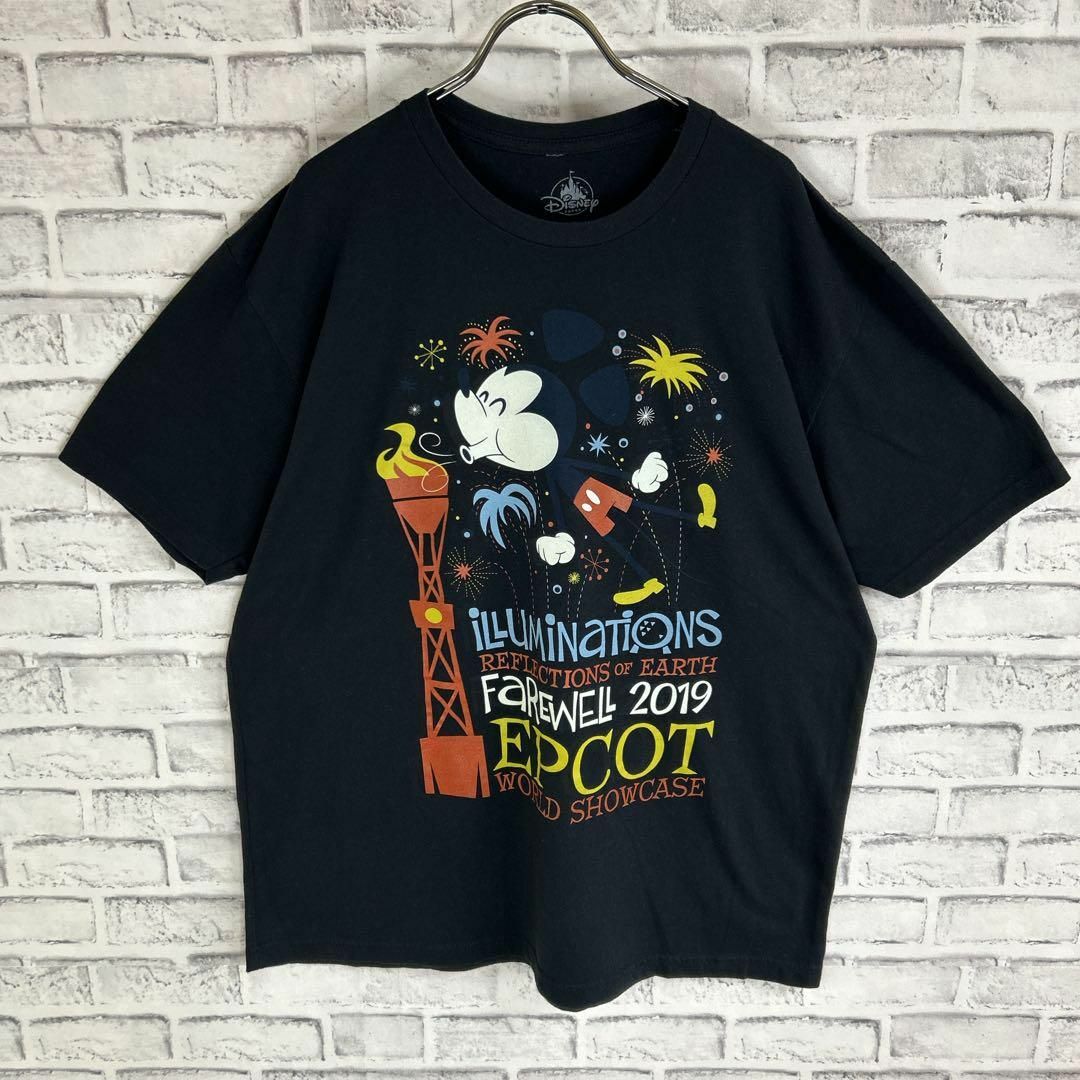 Disney(ディズニー)のDisney ディズニーパークス イルミネーション EPCOT Tシャツ 半袖 メンズのトップス(Tシャツ/カットソー(半袖/袖なし))の商品写真