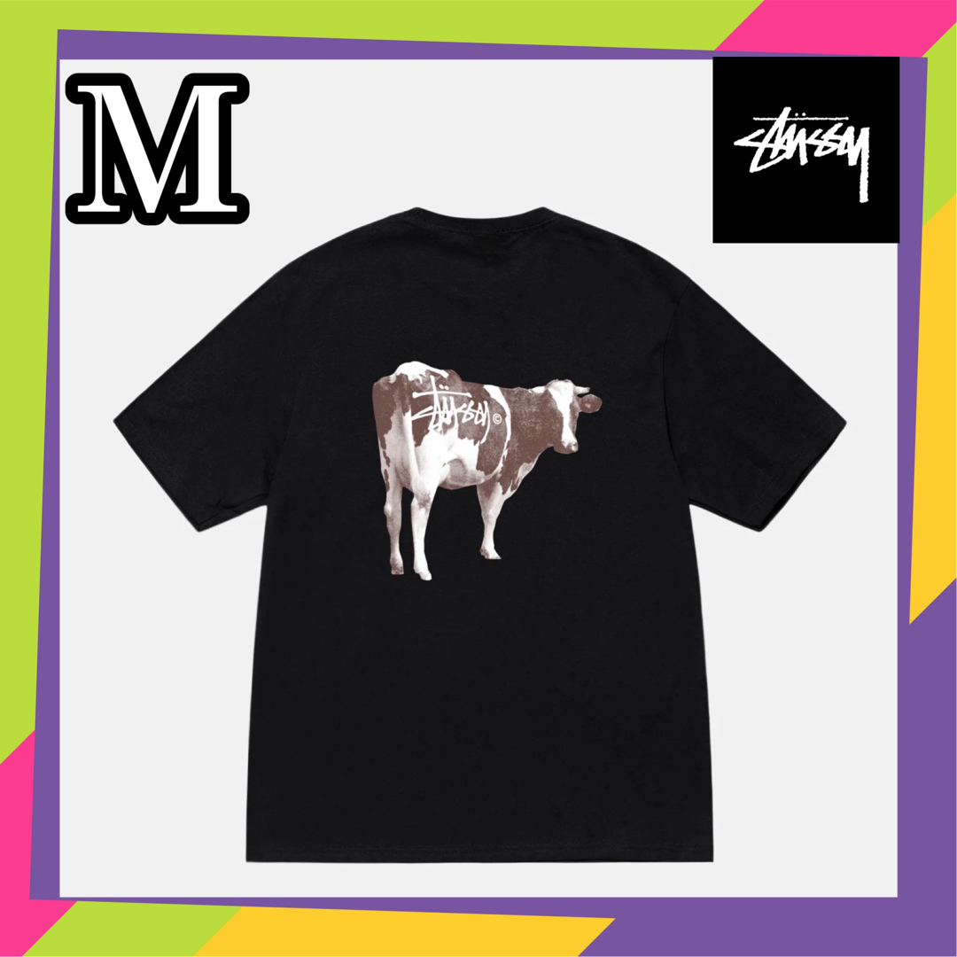 STUSSY(ステューシー)のStussy GRASSFED TEE 牛 黒 M メンズのトップス(Tシャツ/カットソー(半袖/袖なし))の商品写真