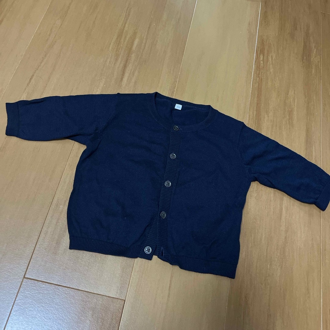 MUJI (無印良品)(ムジルシリョウヒン)のカーディガン キッズ/ベビー/マタニティのベビー服(~85cm)(カーディガン/ボレロ)の商品写真