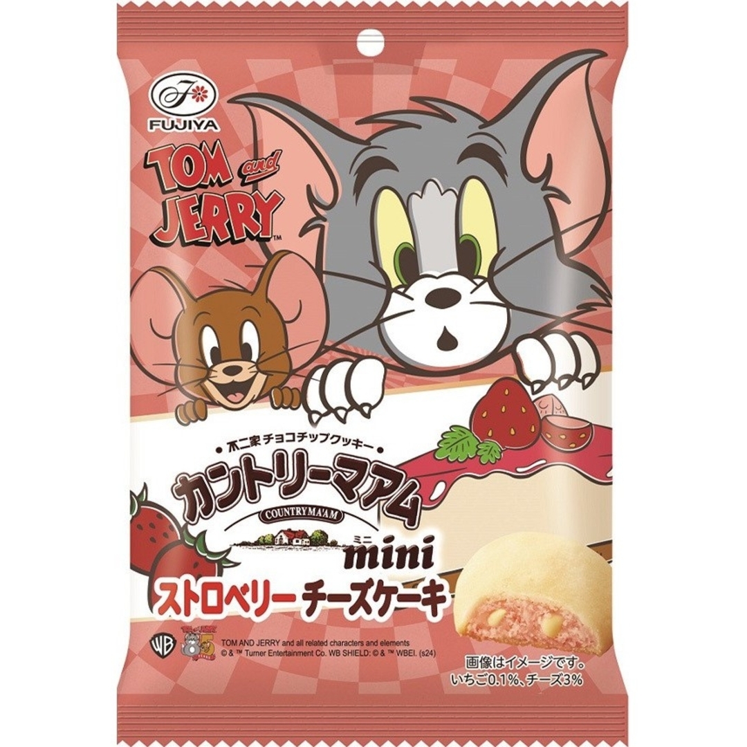 不二家(フジヤ)の不二家トムとジェリー カントリーマアムミニ/ストロベリーチーズケーキ42gx6袋 食品/飲料/酒の食品(菓子/デザート)の商品写真