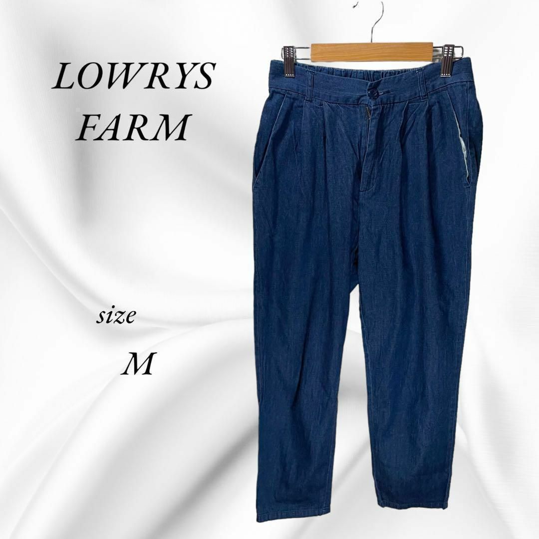 LOWRYS FARM(ローリーズファーム)のLOWRYS FARM カジュアルパンツ　デニムパンツ　綿100% 柔らかい　M レディースのパンツ(デニム/ジーンズ)の商品写真