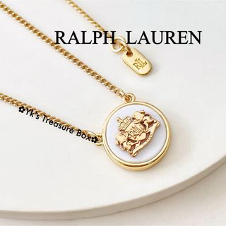 Ralph Lauren - U587/RALPH LAUREN/天然シェルRLLクラウンライオンズネックレス