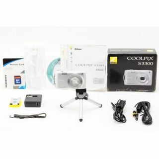 ニコン(Nikon)のスマホ転送OK！ ニコン COOLPIX S3300 元箱 クリスタルシルバー(コンパクトデジタルカメラ)