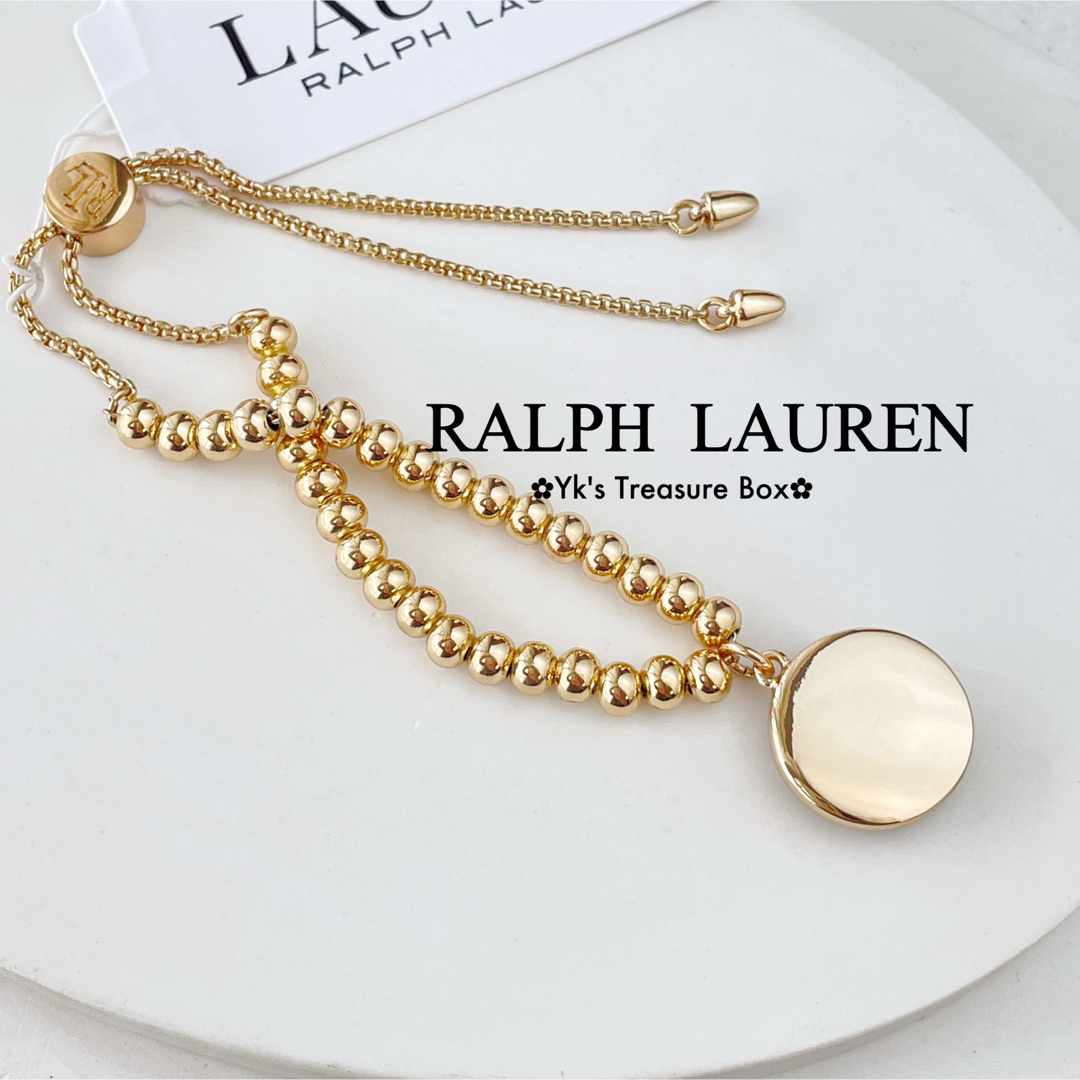 Ralph Lauren(ラルフローレン)のU591/RALPH LAUREN/琥珀柄RLLクラウンライオンズブレスレット レディースのアクセサリー(ブレスレット/バングル)の商品写真