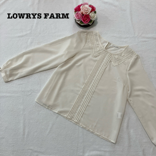 LOWRYS FARM - ローリーズファーム レディース　シアーブラウス　アイボリー　Mサイズ　トップス
