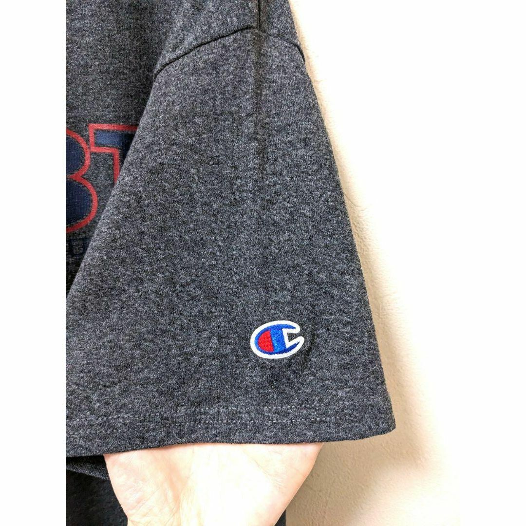 Champion(チャンピオン)のチャンピオン DBUダラスバプテスト大学カレッジTシャツ グレー灰色 L 古着 メンズのトップス(Tシャツ/カットソー(半袖/袖なし))の商品写真