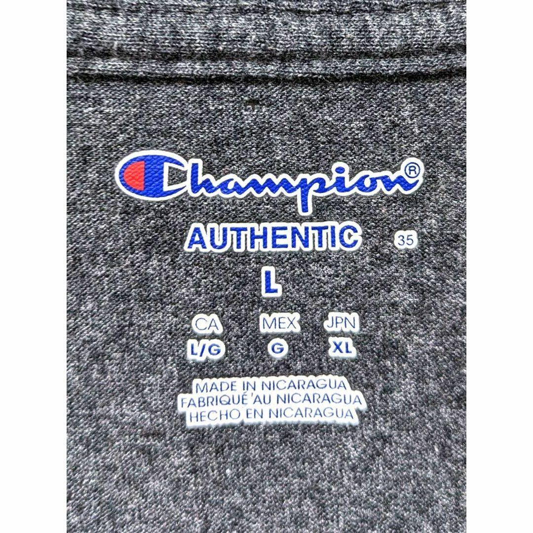 Champion(チャンピオン)のチャンピオン DBUダラスバプテスト大学カレッジTシャツ グレー灰色 L 古着 メンズのトップス(Tシャツ/カットソー(半袖/袖なし))の商品写真