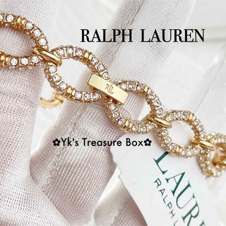 ラルフローレン(Ralph Lauren)のU429/RALPH LAUREN/キラキラパヴェチェーンゴールドブレスレット(ブレスレット/バングル)