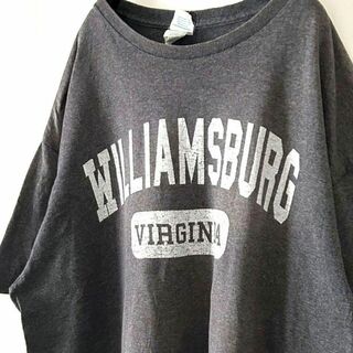 デルタ WILLIAMSBURG バージニア Tシャツ XL グレー 古着(Tシャツ/カットソー(半袖/袖なし))