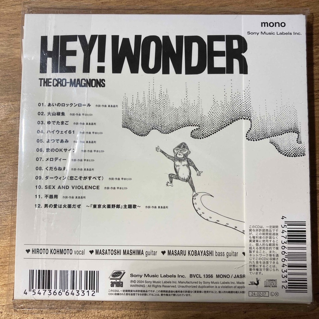 HEY！　WONDER エンタメ/ホビーのCD(ポップス/ロック(邦楽))の商品写真