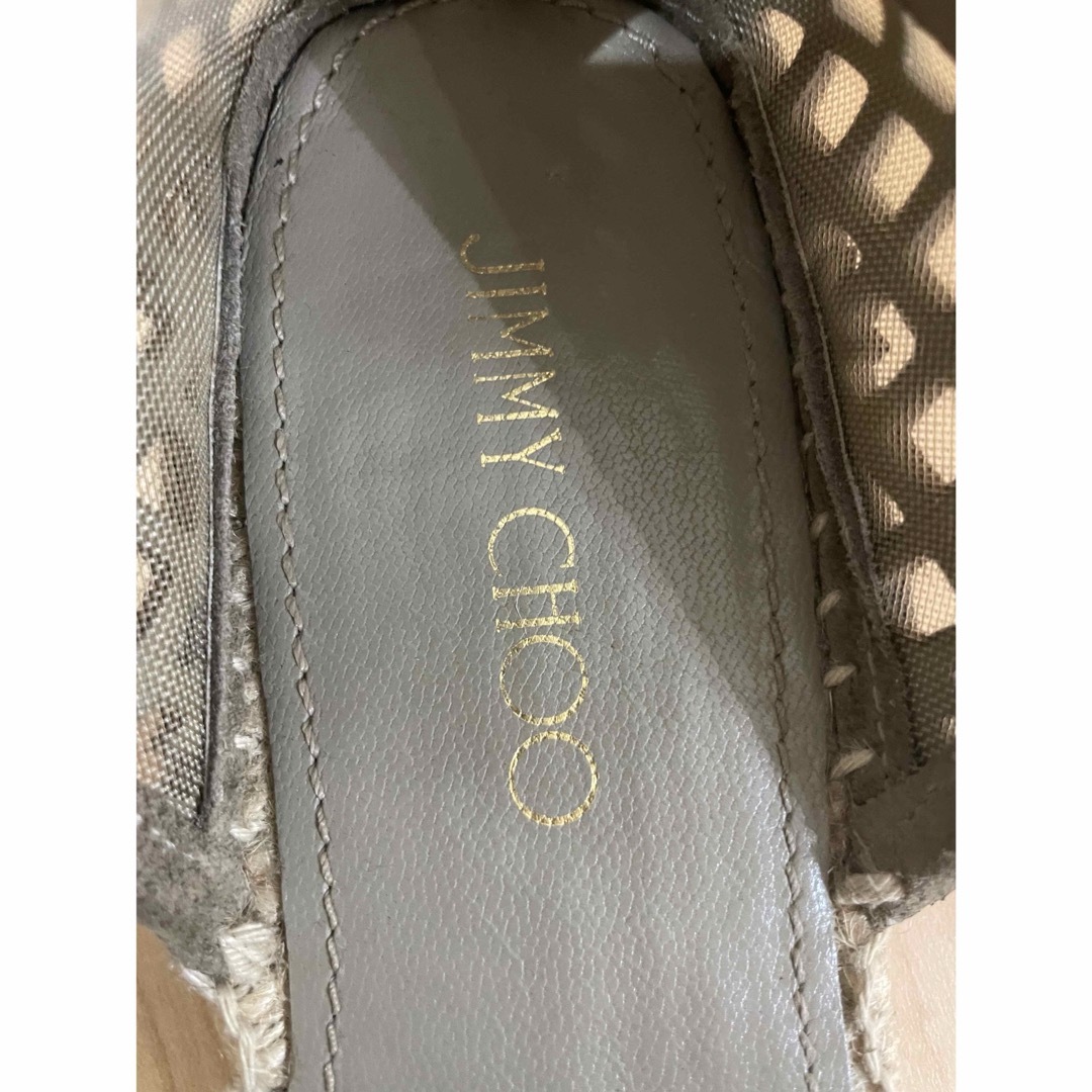 JIMMY CHOO(ジミーチュウ)の美品　ジミーチュウ　エスパドリーユ　星メッシュ　星　Dreya  スリッポン レディースの靴/シューズ(スリッポン/モカシン)の商品写真