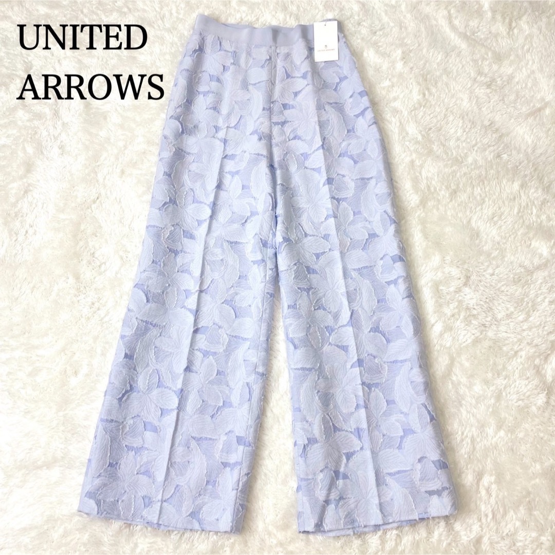 UNITED ARROWS(ユナイテッドアローズ)の新品 UNITED ARROWS UBCS カットジャカード ワイドパンツ 36 レディースのパンツ(カジュアルパンツ)の商品写真