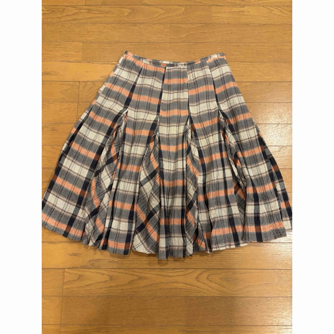 Sensounico(センソユニコ)のセンソユニコio comme io チェック柄のコットンスカート レディースのスカート(ひざ丈スカート)の商品写真