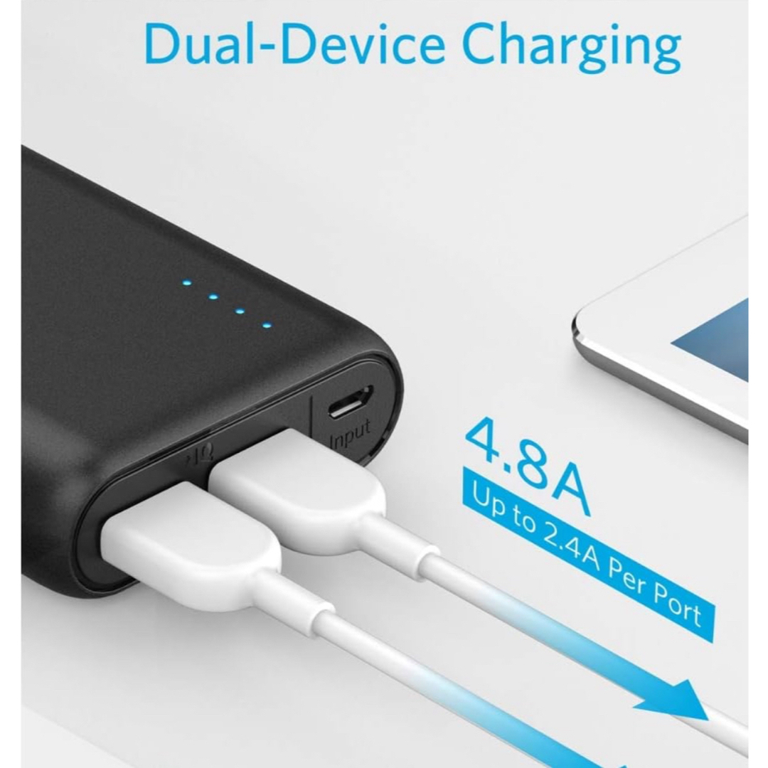 Anker(アンカー)のモバイルバッテリー超特4個セット スマホ/家電/カメラのスマートフォン/携帯電話(バッテリー/充電器)の商品写真