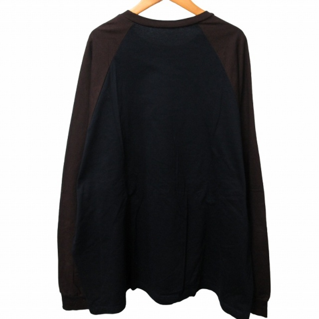 ネーム 22AW RAGLAN SLEEVE L/S BIG Tシャツ 黒 約M メンズのトップス(Tシャツ/カットソー(七分/長袖))の商品写真