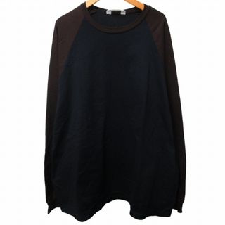 ネーム 22AW RAGLAN SLEEVE L/S BIG Tシャツ 黒 約M(Tシャツ/カットソー(七分/長袖))