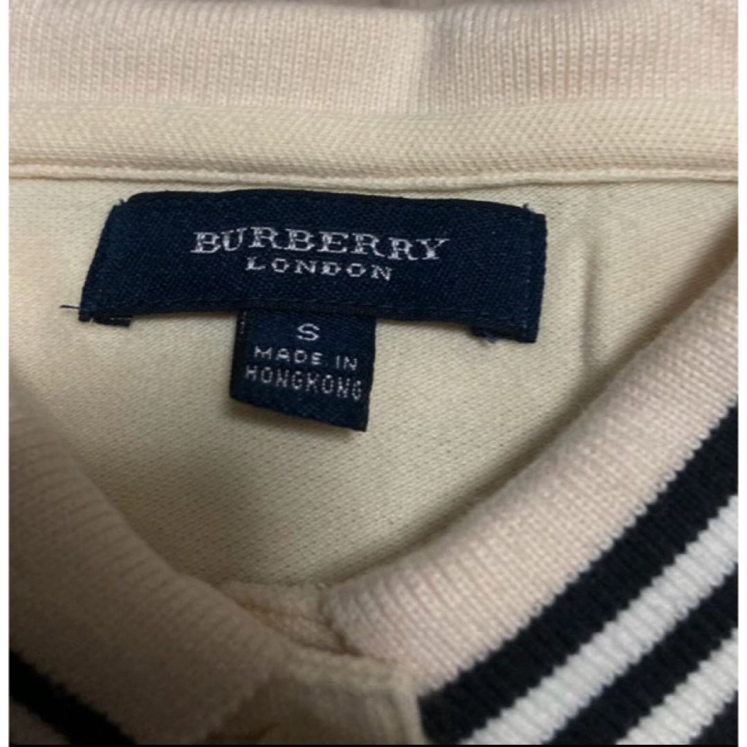 BURBERRY(バーバリー)のバーバリーアイボリーコットンカノコポロ レディースのトップス(ポロシャツ)の商品写真