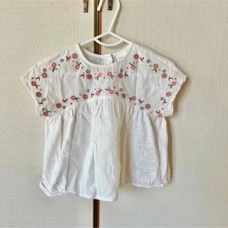 ネクスト(NEXT)のNEXT お花ブラウス 女の子 トップス 1歳 1歳半 子供服 キッズ 半袖(シャツ/カットソー)