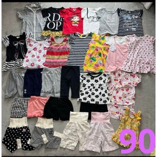 女の子　夏服　90   まとめ売り　まとめうり　半袖　半ズボン　保育園　27点(その他)