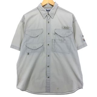 コロンビア(Columbia)の古着 00年代 コロンビア Columbia PFG ボタンダウン 半袖 フィッシングシャツ メンズM /eaa448842(シャツ)