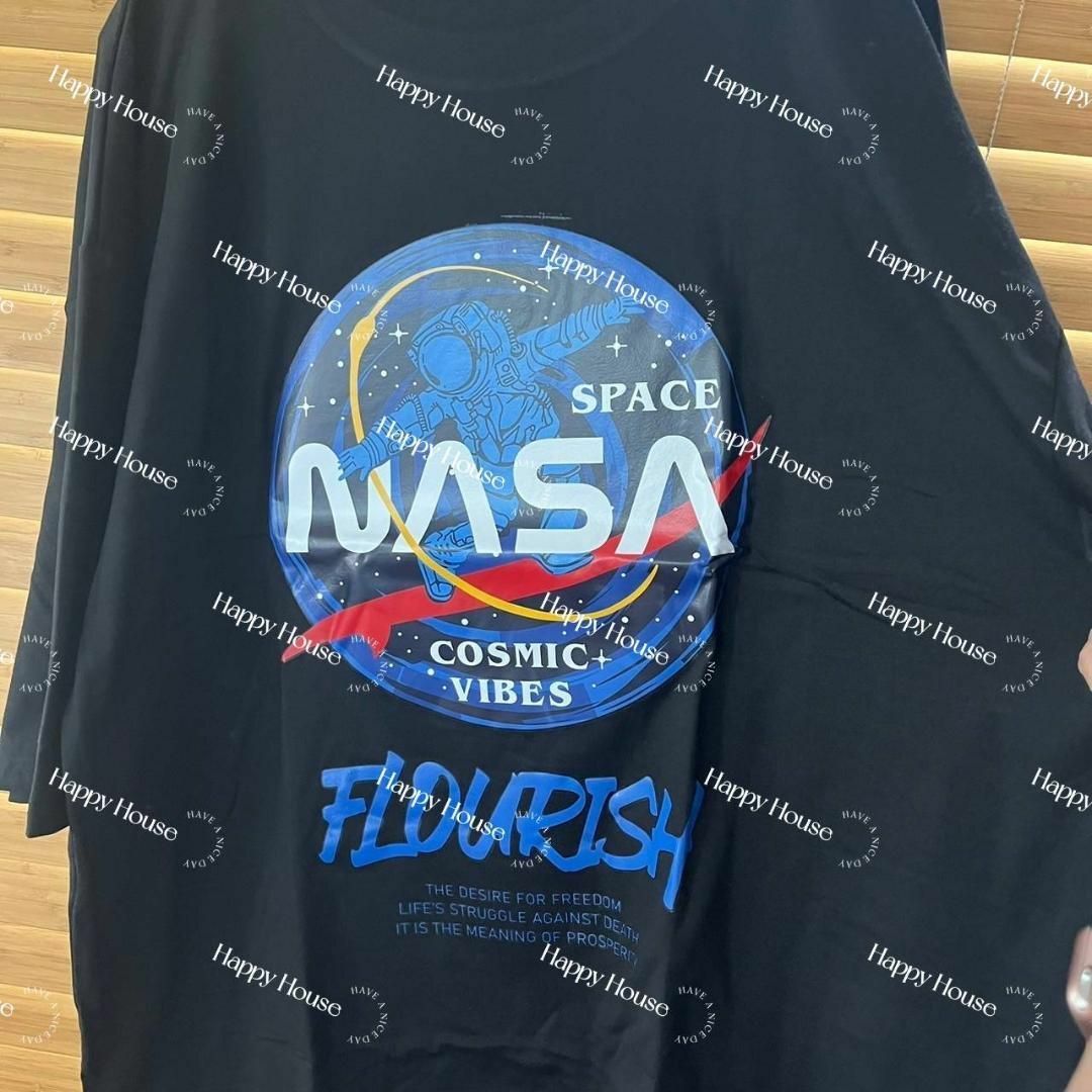 ◆【大人気】メンズ　NASATシャツ　黒　6XL　オーバーサイズ　バックプリント メンズのトップス(Tシャツ/カットソー(半袖/袖なし))の商品写真